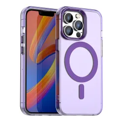 Custodia MagSafe per Apple iPhone 13 Pro Max, Techsuit, CandyCase, Viola