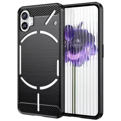 Custodia per Nothing Phone (1), Techsuit, Carbonio, Nera