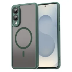 Custodia MagSafe per Samsung Galaxy S25 Edge S937, Techsuit, HaloFrost II, Verde