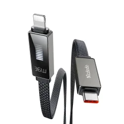 Cavo Dati e Ricarica USB-C - Lightning McDodo CA-4960 Rythm Display, 36W, 1.2m, Nero