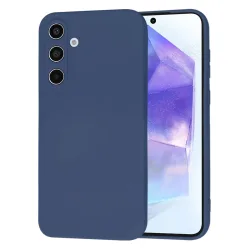Custodia per Samsung Galaxy A55 5G A556, Techsuit, SoftFlex, Blu Navy