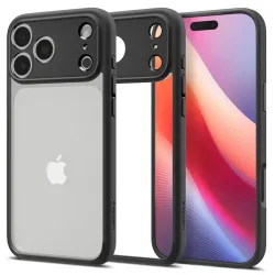 Custodia per Apple iPhone 17 Pro Max, Spigen, Ultra Hybrid, Nera Opaca ACS10279