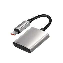 Adattatore Audio USB-C - USB-C / USB-C McDodo CA-5570 Wales, Grigio