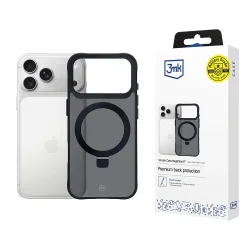 Custodia per Apple iPhone 17 Pro, 3MK, Smoke MagStand, Nera