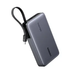 Batteria Esterna UGREEN PB551 (55992), 20000mAh, 145W, QC + PD, 1 x USB-A - 2 x USB-C, Grigio