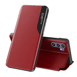 Custodia per Samsung Galaxy S23 FE S711, Techsuit, eFold, Rossa