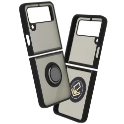 Custodia per Samsung Galaxy Z Flip3 5G F711, Techsuit, Glinth, Nera