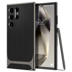 Custodia per Samsung Galaxy S24 Ultra S928, Spigen, Neo Hybrid, Grigio ACS07305