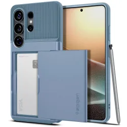 Custodia per Samsung Galaxy S26 Ultra S948, Spigen, Slim Armor CS, Blu ACS11225