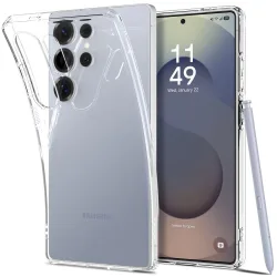 Custodia per Samsung Galaxy S25 Ultra S938, Spigen, Liquid Crystal, Trasparente ACS08948