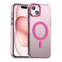 Custodia MagSafe per Apple iPhone 15, Techsuit, CandyCase, Rosa