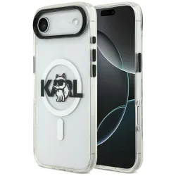 Custodia MagSafe per Apple iPhone 17 Air, Karl Lagerfeld, IML Sketch Logo Choupette, Trasparente