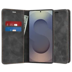Custodia per Samsung Galaxy S25 Ultra S938, Techsuit, Confy, Nera