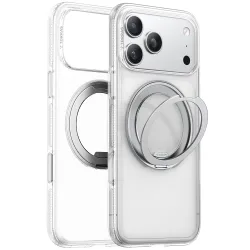 Custodia MagSafe per Apple iPhone 17 Pro Max, Torras, Ostand R Fitness, Trasparente