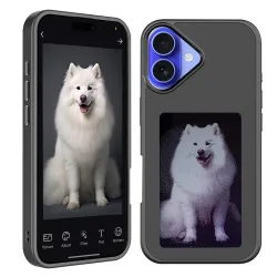 Custodia per Apple iPhone 16 Plus, Techsuit, SmartScreen NFC, Nera