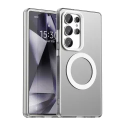 Custodia MagSafe per Samsung Galaxy S25 Ultra S938, Techsuit, CandyCase, Bianca