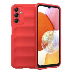 Custodia per Samsung Galaxy A14 A145 / A14 5G A146, Techsuit, Magic Shield, Rossa