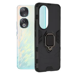 Custodia per Honor 90, Techsuit, Shield, Nera