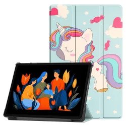 Custodia per Lenovo Idea Tab Plus, Techsuit, FoldPro Unicorn, Multicolore