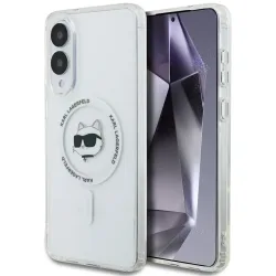 Custodia MagSafe per Samsung Galaxy S25 Edge S937, Karl Lagerfeld, IML Choupette's Head, Bianca.