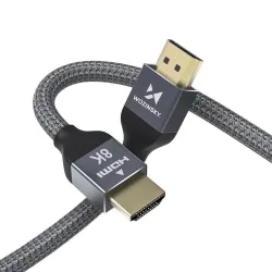 Cavo video WZK Ultraboost, HDMI - HDMI, 8K, 3 m, grigio WHDMI-30 WHDMI-30
