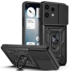 Custodia per Nothing Phone (3a) Lite, Techsuit, CamShield, Nera