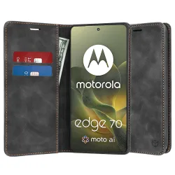 Custodia per Motorola Edge 70, Techsuit, Confy, Nera