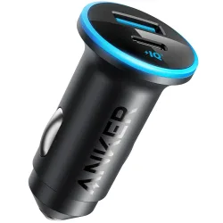 Caricabatterie Auto Anker 323, 52.5W, 3A, 1 x USB-A - 1 x USB-C, Nero A2735G11