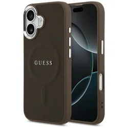 Custodia MagSafe per Apple iPhone 17, Guess, Classic Logo, Marrone
