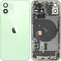 Cover Batteria Apple iPhone 12, Con Scocca Centrale, Parti Complete, Verde, Swap Premium