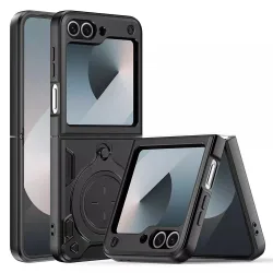 Custodia per Samsung Galaxy Z Flip7 FE F761 / Z Flip6 F741, Techsuit, CamGuard Pro, Nera