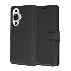 Custodia per Huawei nova 12s / nova 11, Techsuit, Leather Folio, Nera