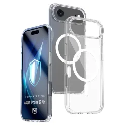 Custodia MagSafe per Apple iPhone 17 Air, 3MK, Armor MagCase, Trasparente