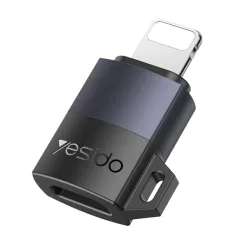Adattatore Dati e Ricarica microUSB - Lightning Yesido GS30, Grigio