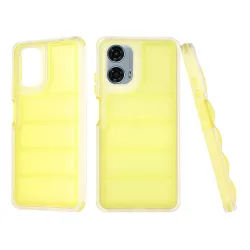 Custodia per Motorola Moto G24 Power, Techsuit, Wave Shield, Gialla