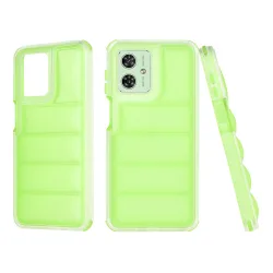 Custodia per Motorola Moto G54, Techsuit, Wave Shield, Verde