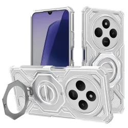 Custodia per Xiaomi Poco C75 / Redmi 14C, Techsuit, Carbon Shield Pro, Bianca
