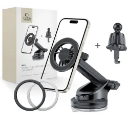 Supporto Auto Magnetico Tech-Protect N56 2in1, Universale, Nero