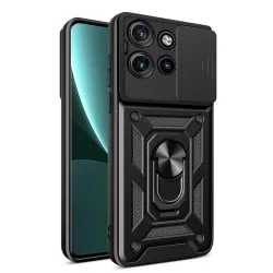 Custodia per Motorola Edge 50 Neo, Techsuit, CamShield, Nera