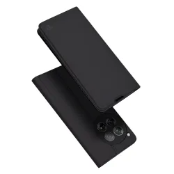 Custodia per OnePlus 12, Techsuit, Magskin Book, Nera