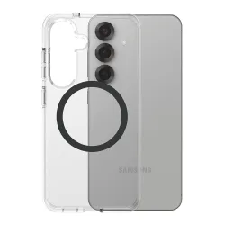 Custodia per Samsung Galaxy S25 S931, PanzerGlass, Care Urban Combat, Trasparente Nera