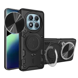 Custodia per Xiaomi Redmi Note 14 Pro 4G, Techsuit, CamGuard Pro, Nera