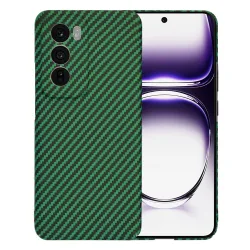 Custodia per Oppo Reno12, Techsuit, Carbonite FiberShell, Verde