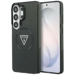 Custodia MagSafe per Samsung Galaxy S26 Ultra S948, Guess, IML Gradient Triangle Logo, Nera