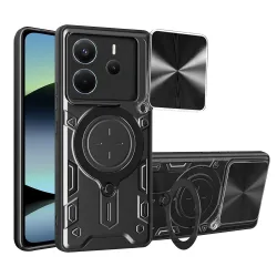 Custodia per Xiaomi Redmi Note 14 4G (Regionale), Techsuit, CamGuard Pro, Nera