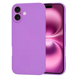 Custodia per Apple iPhone 16 Plus, Techsuit, SoftFlex, Viola