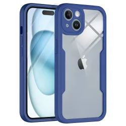 Custodia per Apple iPhone 15 Plus, Techsuit, ColorVerse 360, Blu