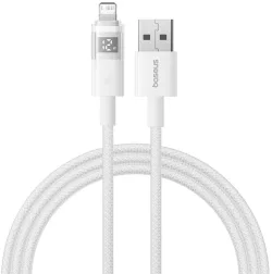 Cavo Dati e Ricarica USB-A - Lightning Baseus Display 2, 12W, 1m, Bianco P10382700211-00