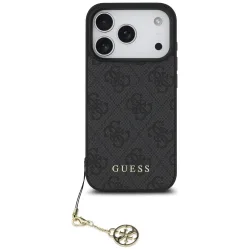 Custodia MagSafe per Apple iPhone 17 Pro, Guess, 4G Charm Cradle, Nera