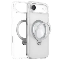 Custodia MagSafe per Apple iPhone 17 Air, Torras, Ostand Spin, Trasparente